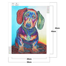 Load image into Gallery viewer, Pug 36x46cm(canvas) partial special shaped drill diamond painting
