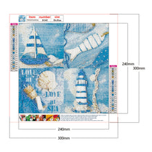 Load image into Gallery viewer, Love At Sea 30x30cm(canvas) full round drill diamond painting
