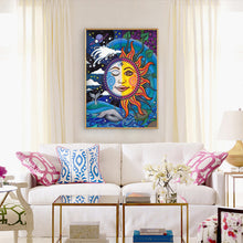 Load image into Gallery viewer, Sun Moon 30x40cm(canvas) full round drill diamond painting
