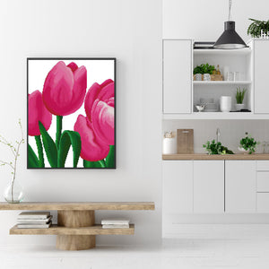 Tulips 30x40cm(canvas) full round drill diamond painting