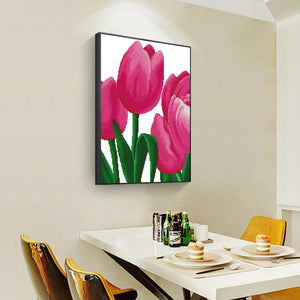 Tulips 30x40cm(canvas) full round drill diamond painting