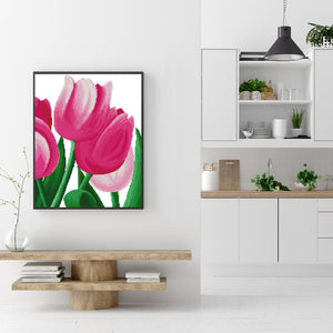 Tulips 30x40cm(canvas) full round drill diamond painting