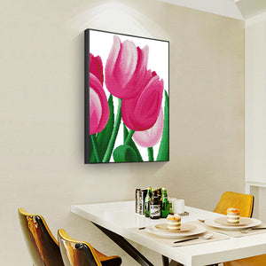 Tulips 30x40cm(canvas) full round drill diamond painting