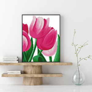 Tulips 30x40cm(canvas) full round drill diamond painting