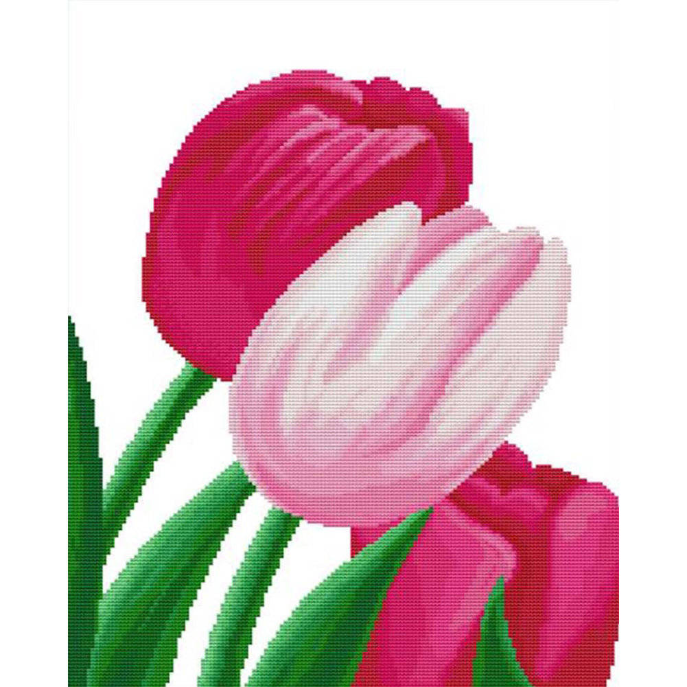 Tulips 30x40cm(canvas) full round drill diamond painting