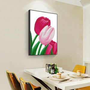 Tulips 30x40cm(canvas) full round drill diamond painting