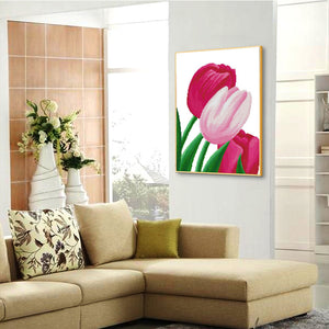 Tulips 30x40cm(canvas) full round drill diamond painting