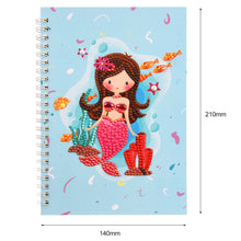 Load image into Gallery viewer, 60 Pages Diamond Painting Notebook DIY Mosaic Diary Book (004 Beauty Fish)
