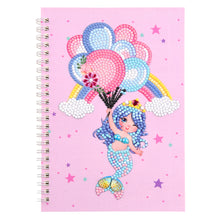 Load image into Gallery viewer, 60 Pages Diamond Painting Notebook DIY Mosaic Diary Book (006 Beauty Fish)
