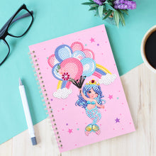 Load image into Gallery viewer, 60 Pages Diamond Painting Notebook DIY Mosaic Diary Book (006 Beauty Fish)
