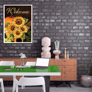 Sunflower 30x40cm(canvas) full round drill diamond painting