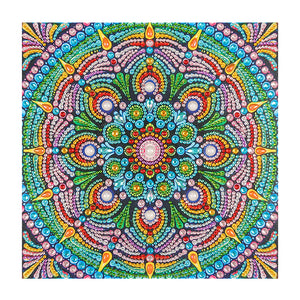 Mandala Flower 30x30cm(canvas) partial special shaped drill diamond painting