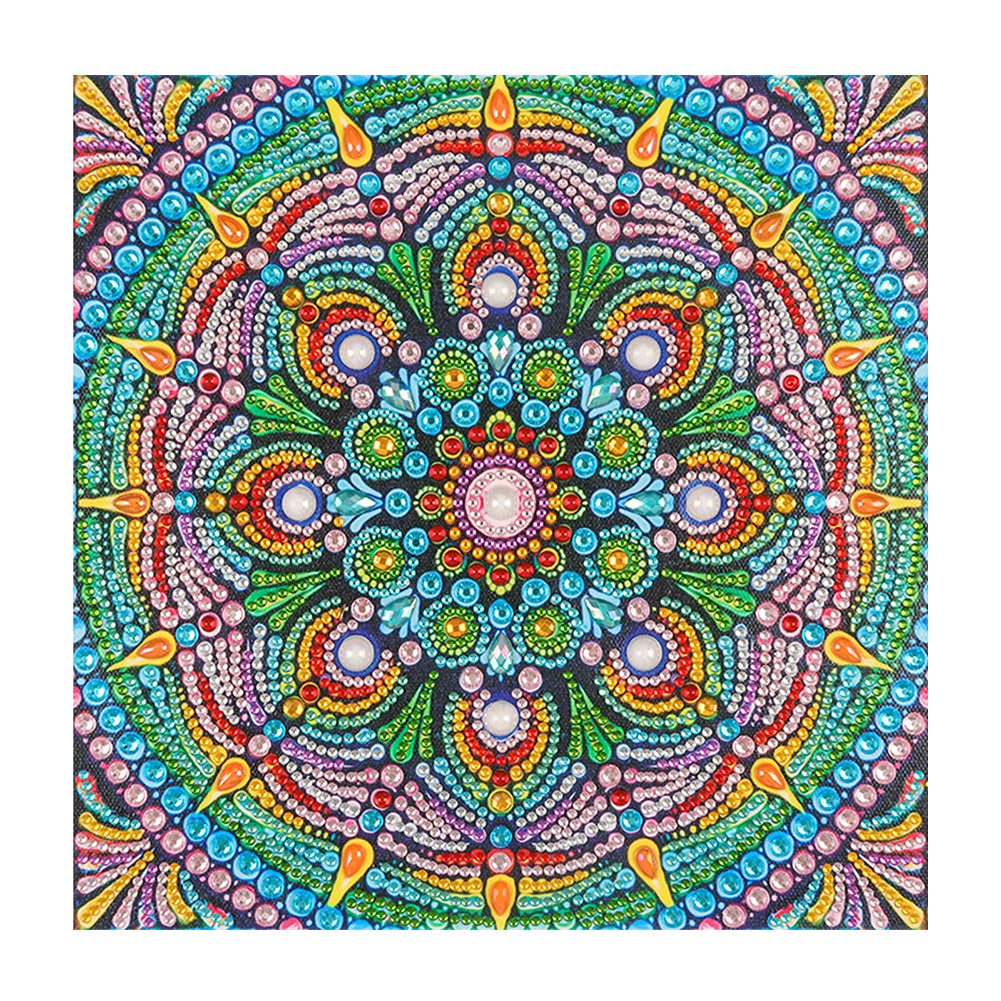 Mandala Flower 30x30cm(canvas) partial special shaped drill diamond painting