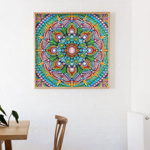 Load image into Gallery viewer, Mandala Flower 30x30cm(canvas) partial special shaped drill diamond painting
