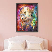 Load image into Gallery viewer, Dreamcatcher 30x40cm(canvas) full round drill diamond painting
