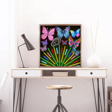 Load image into Gallery viewer, Flower Glasses 30x30cm(canvas) partial special shaped drill diamond painting
