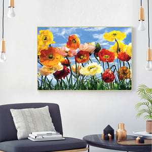 Colorful Flower 30x40cm(canvas) full round drill diamond painting