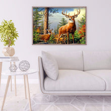 Load image into Gallery viewer, Deer 40x30cm(canvas) full round drill diamond painting
