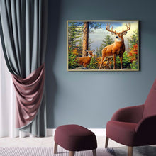 Load image into Gallery viewer, Deer 40x30cm(canvas) full round drill diamond painting
