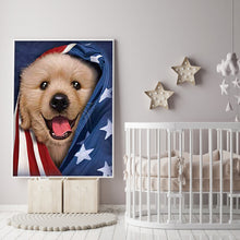 Load image into Gallery viewer, Flag Dog 30x40cm(canvas) full round drill diamond painting
