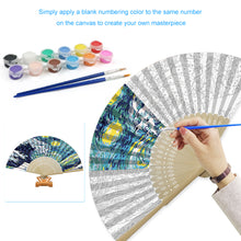 Load image into Gallery viewer, Waves - Painting By Numbers Folding Fan
