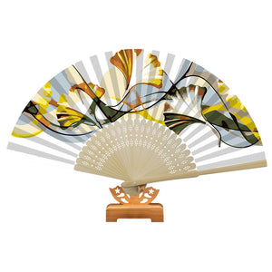 Ginkgo Leaf - Painting By Numbers Folding Fan