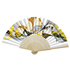 Ginkgo Leaf - Painting By Numbers Folding Fan