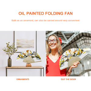 Ginkgo Leaf - Painting By Numbers Folding Fan