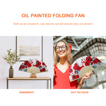 Load image into Gallery viewer, Rose - Painting By Numbers Folding Fan
