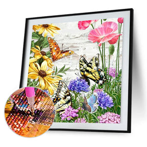 Butterfly 30x30cm(canvas) full round drill diamond painting