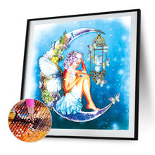Load image into Gallery viewer, Butterfly Fairy 30x30cm(canvas) partial special shaped drill diamond painting
