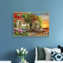 Load image into Gallery viewer, Garden 40x30cm(canvas) full round drill diamond painting
