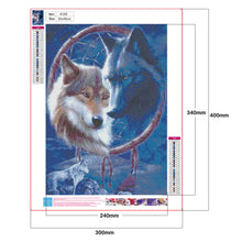 Load image into Gallery viewer, Wolf 30x40cm(canvas) full round drill diamond painting

