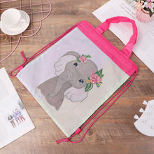 Load image into Gallery viewer, Mosaic Drawstring Backpack DIY Special Shape Diamond Knapsack (Elephant)
