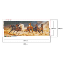 Load image into Gallery viewer, Sunset Running Horse 80x30cm(canvas) full round drill diamond painting
