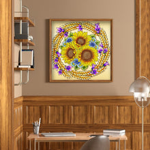 Load image into Gallery viewer, Sunflower 30x30cm(canvas) partial special shaped drill diamond painting
