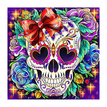 Load image into Gallery viewer, Skull 30x30cm(canvas) partial special shaped drill diamond painting
