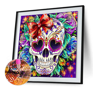 Skull 30x30cm(canvas) partial special shaped drill diamond painting