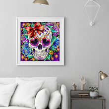 Load image into Gallery viewer, Skull 30x30cm(canvas) partial special shaped drill diamond painting
