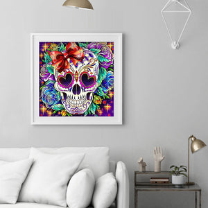 Skull 30x30cm(canvas) partial special shaped drill diamond painting