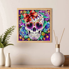 Load image into Gallery viewer, Skull 30x30cm(canvas) partial special shaped drill diamond painting
