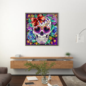 Skull 30x30cm(canvas) partial special shaped drill diamond painting
