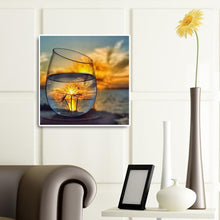 Load image into Gallery viewer, Water Glass Scenery 30x30cm(canvas) full round drill diamond painting
