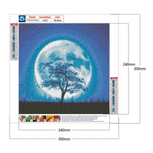Load image into Gallery viewer, Moon Tree 30x30cm(canvas) full round drill diamond painting
