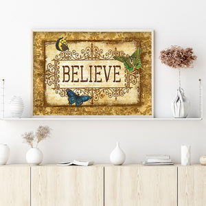 Word 40x30cm(canvas) full round drill diamond painting