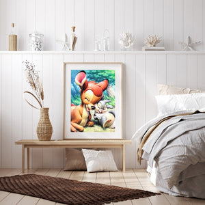 Squirrel & Rabbit 30x40cm(canvas) full round drill diamond painting