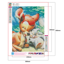 Load image into Gallery viewer, Squirrel &amp; Rabbit 30x40cm(canvas) full round drill diamond painting
