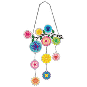 DIY Applique Diamond Wall Hanging Acrylic Door Window Pendant (Mandala)