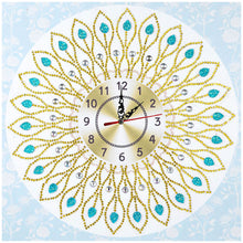 Load image into Gallery viewer, Simple Flower Clock Part Drill Special Shape Diamond DIY 5D Gifts (DZ068)
