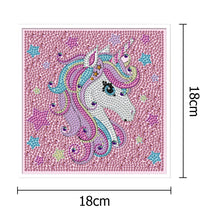 Load image into Gallery viewer, Unicorn with frame 18x18cm(canvas) full special shaped drill diamond painting
